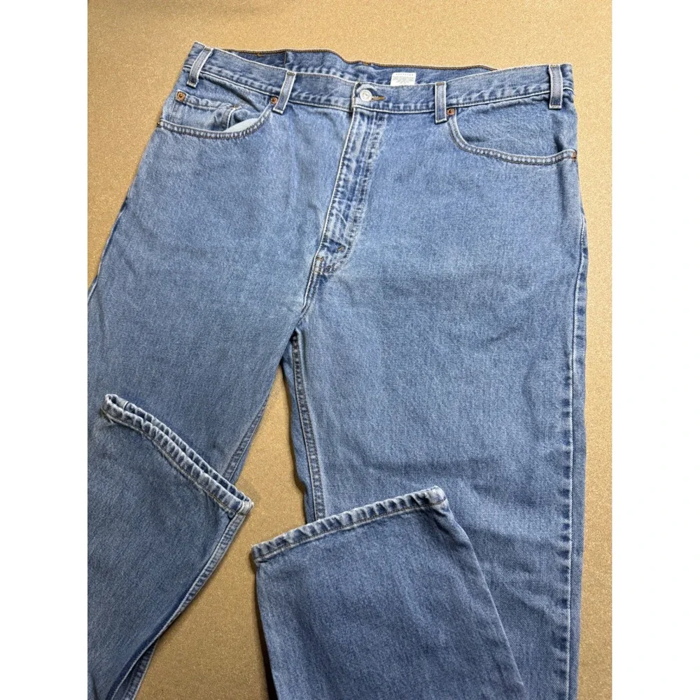Levi's Y2k 505 Regular Fit Straight Leg Men's Jeans W40 L30 Blue fade wash Denim